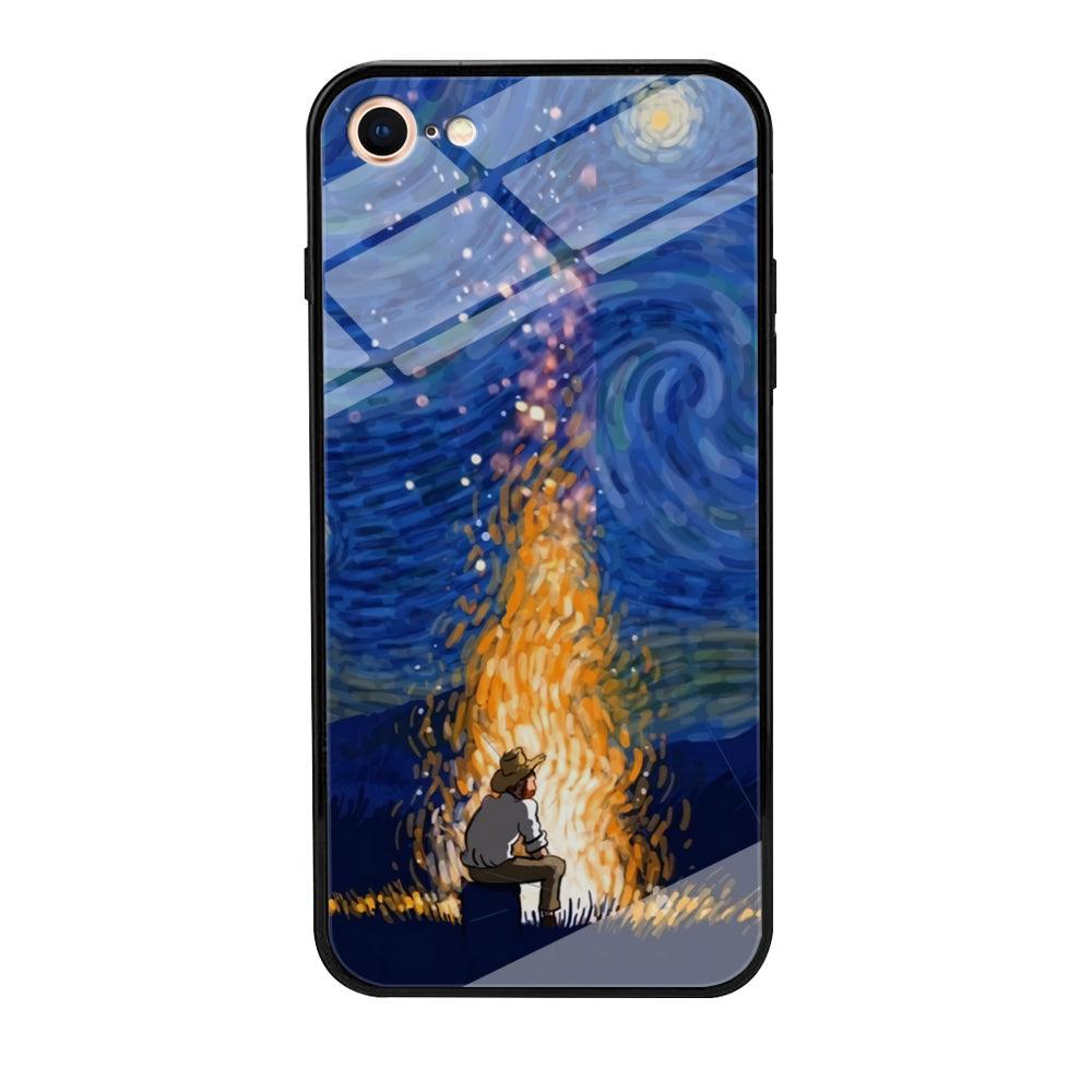 Van Gogh Ideas from Fire Flame iPhone 8 Case-Oxvistore