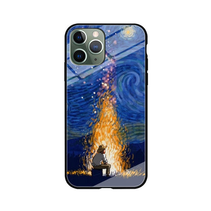 Van Gogh Ideas from Fire Flame iPhone 11 Pro Case-Oxvistore