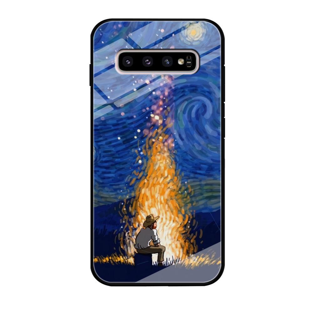 Van Gogh Ideas from Fire Flame Samsung Galaxy S10 Plus Case-Oxvistore