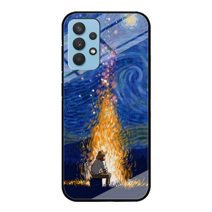 Van Gogh Ideas from Fire Flame Samsung Galaxy A32 Case-Oxvistore