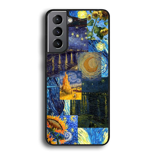 Van Gogh Millions of Stories Samsung Galaxy S22 Case-Rubber Black (2D Case)-Oxvistore