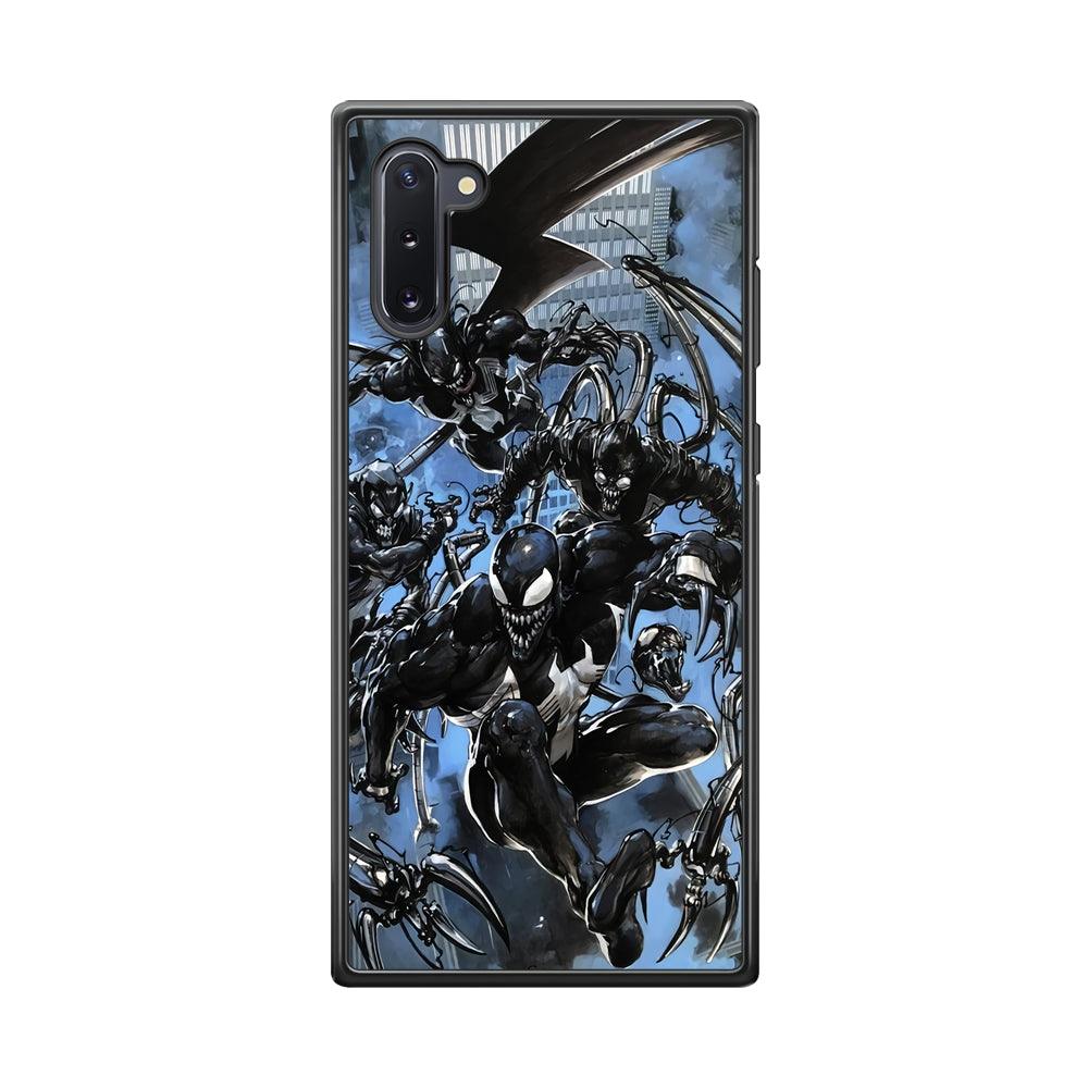 Venom Moving Together Samsung Galaxy Note 10 Case-Rubber Black (2D Case)-Oxvistore