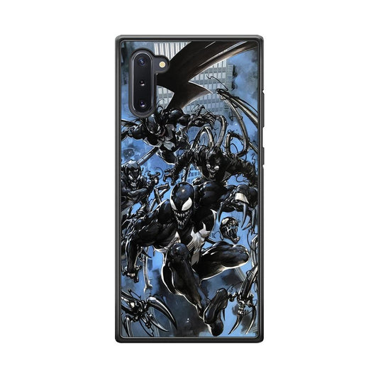 Venom Moving Together Samsung Galaxy Note 10 Case-Rubber Black (2D Case)-Oxvistore