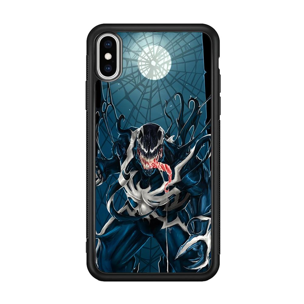 Venom Power from The Moon iPhone X Case-Oxvistore