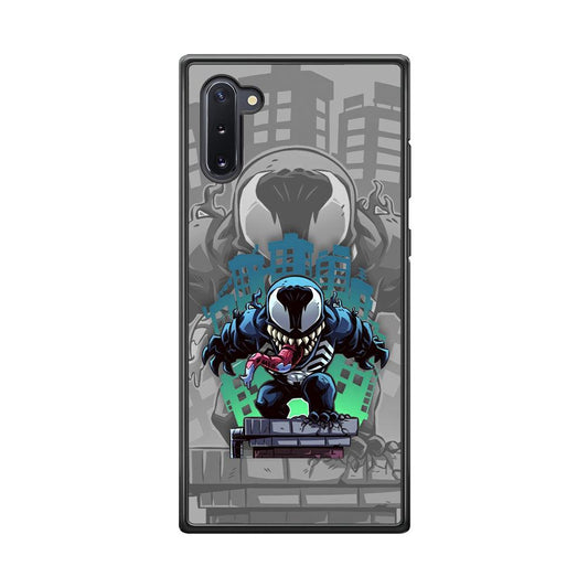 Venom Statue for The Town Samsung Galaxy Note 10 Case-Rubber Black (2D Case)-Oxvistore