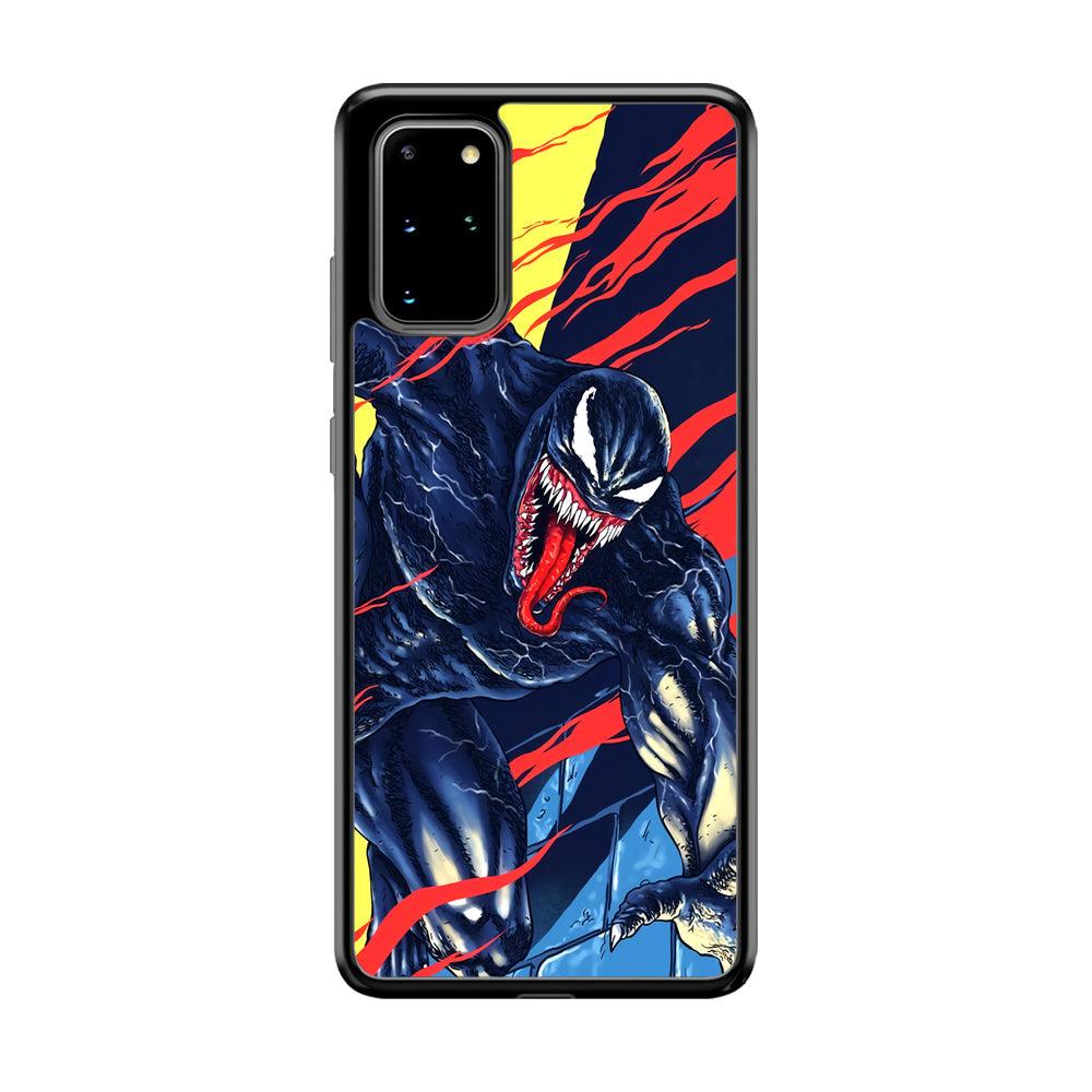 Venom The Extraordinary Samsung Galaxy S20 Plus Case-Rubber Black (2D Case)-Oxvistore