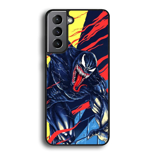 Venom The Extraordinary Samsung Galaxy S23 Case-Rubber Black (2D Case)-Oxvistore