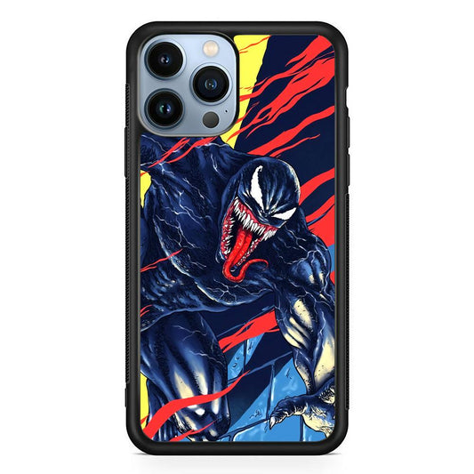 Venom The Extraordinary iPhone 13 Pro Max Case-Rubber Black (2D Case)-Oxvistore