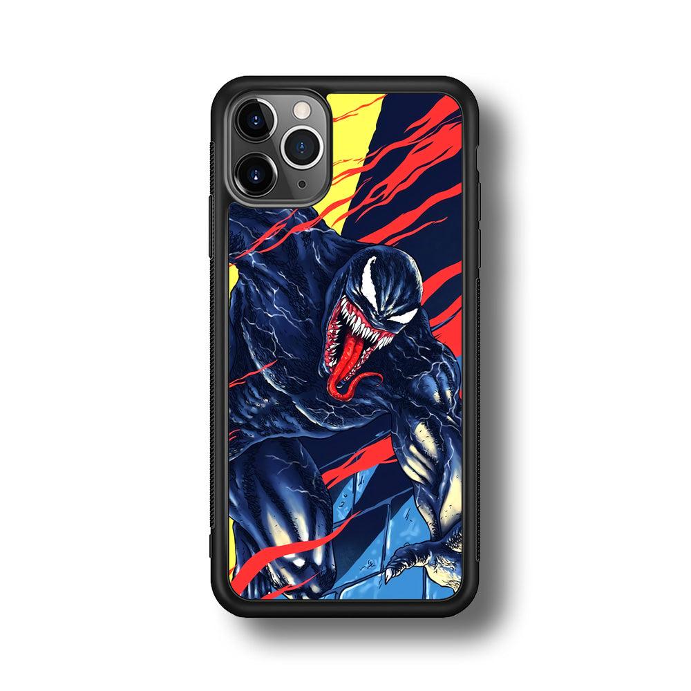 Venom The Extraordinary iPhone 11 Pro Max Case-Rubber Black (2D Case)-Oxvistore
