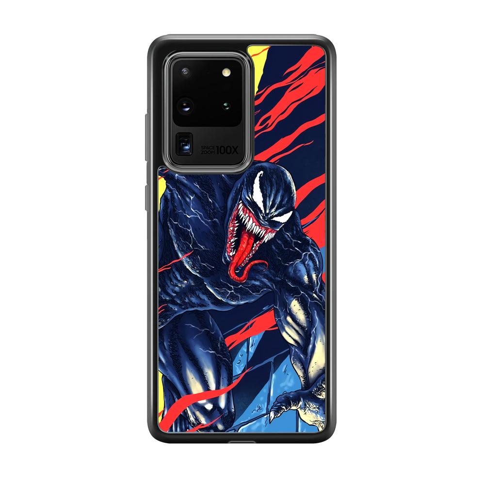 Venom The Extraordinary Samsung Galaxy S20 Ultra Case-Rubber Black (2D Case)-Oxvistore