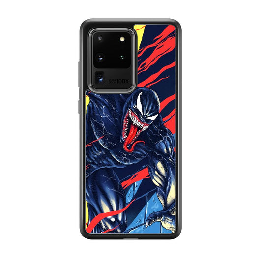 Venom The Extraordinary Samsung Galaxy S20 Ultra Case-Rubber Black (2D Case)-Oxvistore
