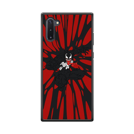 Venom The Nightmare Jump Samsung Galaxy Note 10 Case-Rubber Black (2D Case)-Oxvistore