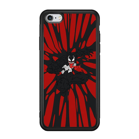 Venom The Nightmare Jump iPhone 6 Plus | 6s Plus Case-Rubber Black (2D Case)-Oxvistore