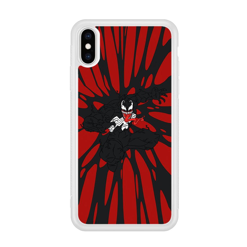 Venom The Nightmare Jump iPhone X Case-Oxvistore