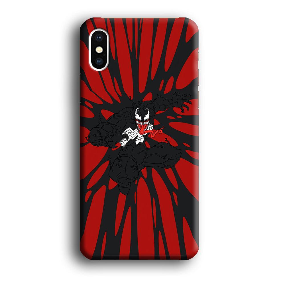 Venom The Nightmare Jump iPhone X Case-Oxvistore