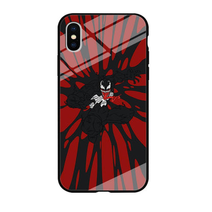 Venom The Nightmare Jump iPhone X Case-Oxvistore