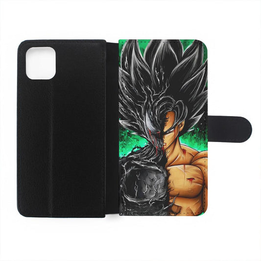 Venom X Goku Fusion Flip Wallet Phone Case-Oxvistore