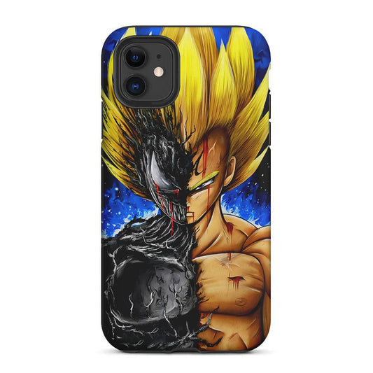 Venom X Vegeta Fusion 2 in 1 Tough Phone Case-Oxvistore