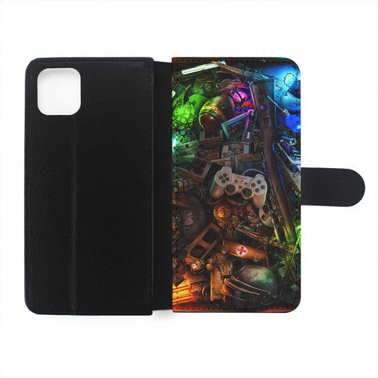 Video Games Retro Art Flip Wallet Phone Case-Oxvistore