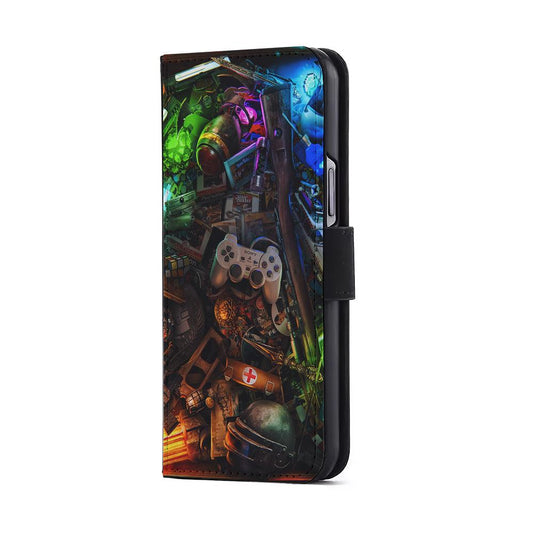 Video Games Retro Art Flip Wallet Phone Case-Oxvistore