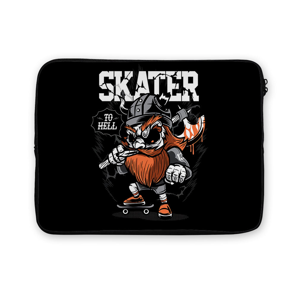 Viking Skateboarder Laptop Sleeve Protective Cover