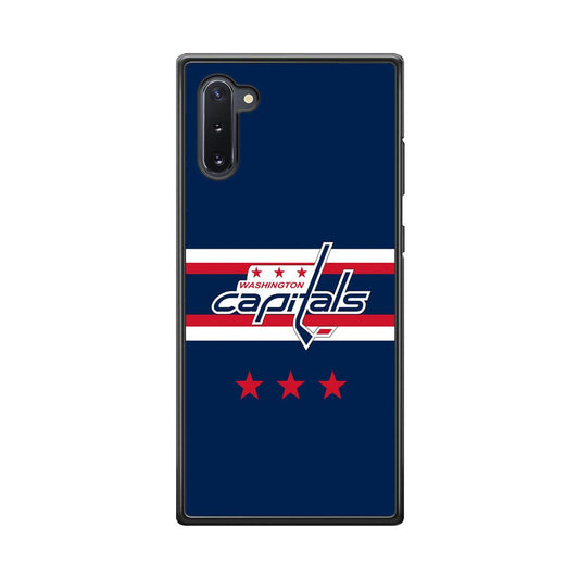 Washington Capitals The Red Star Samsung Galaxy Note 10 Case-Rubber Black (2D Case)-Oxvistore