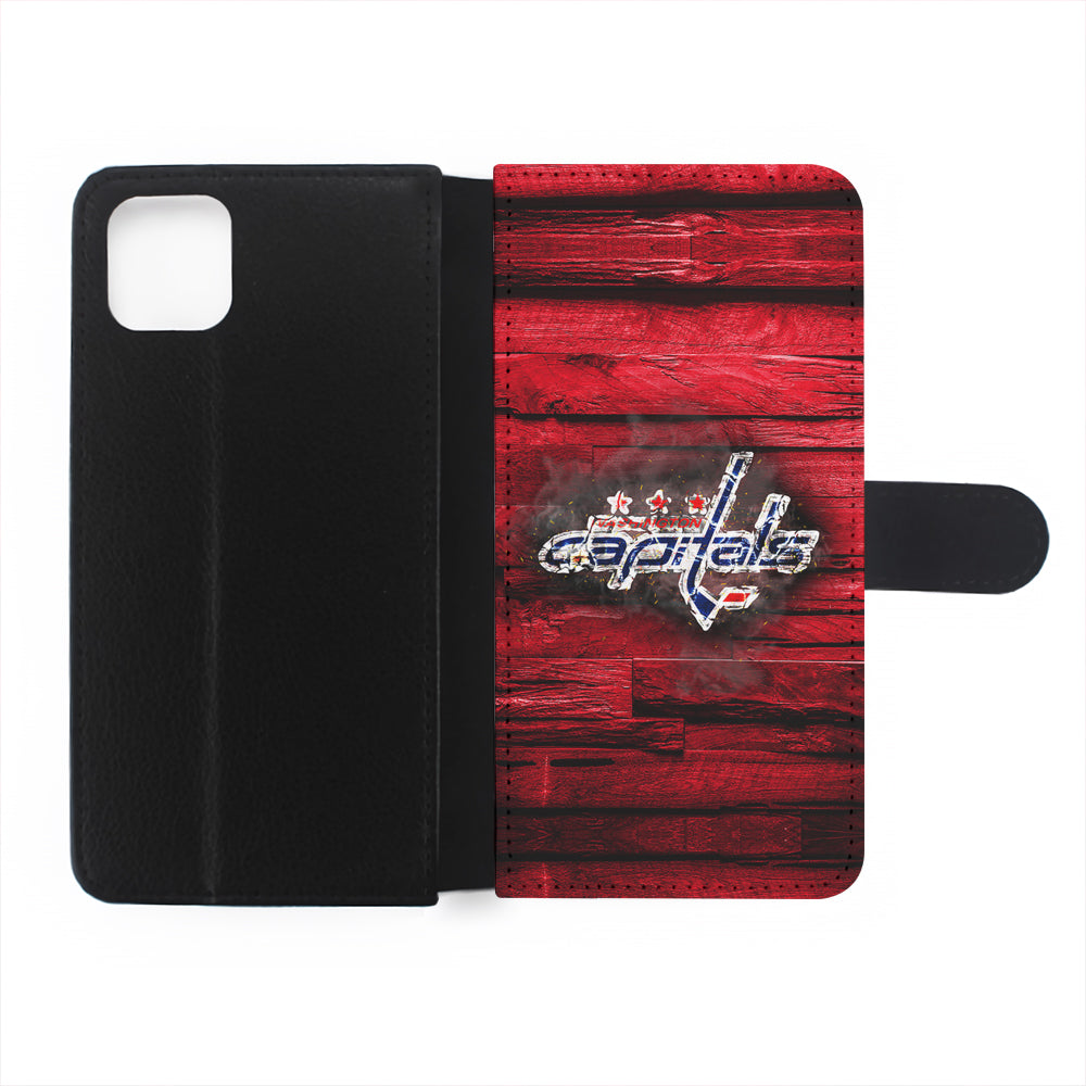 Washington Capitals Wood Flip Wallet Phone Case