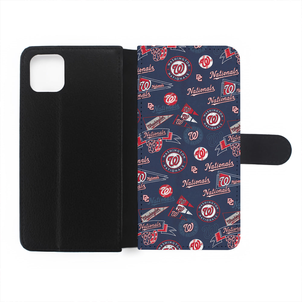 Washington Nationals Pattern Flip Wallet Phone Case