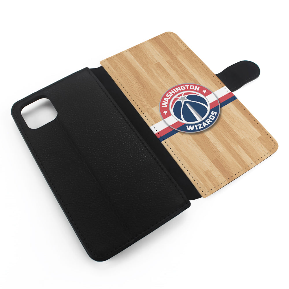 Washington Wizards Wood Flip Wallet Phone Case