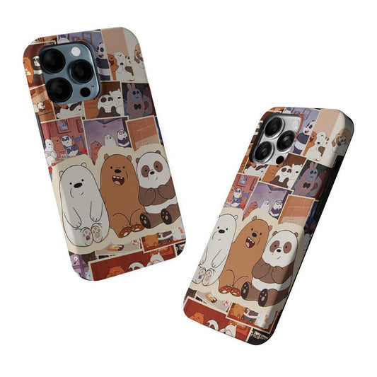 We Bare Bears Aaesthetic 2 in 1 Tough Phone Case-Oxvistore
