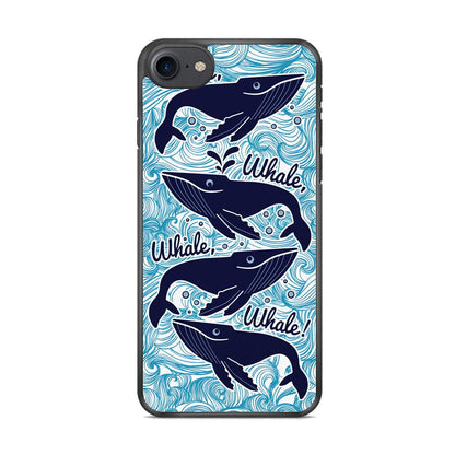 Whale Wave Oceanic iPhone 8 Case-Oxvistore