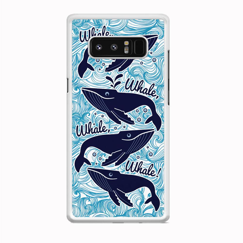 Whale Wave Oceanic Samsung Galaxy Note 8 Case-Oxvistore