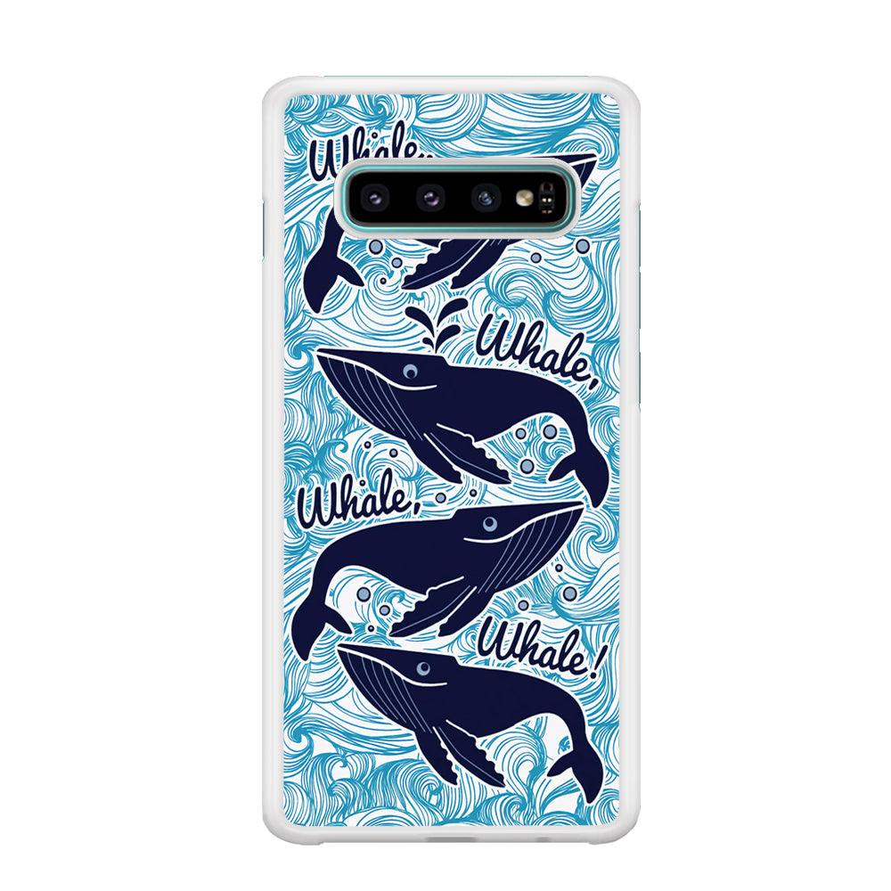 Whale Wave Oceanic Samsung Galaxy S10 Case-Oxvistore