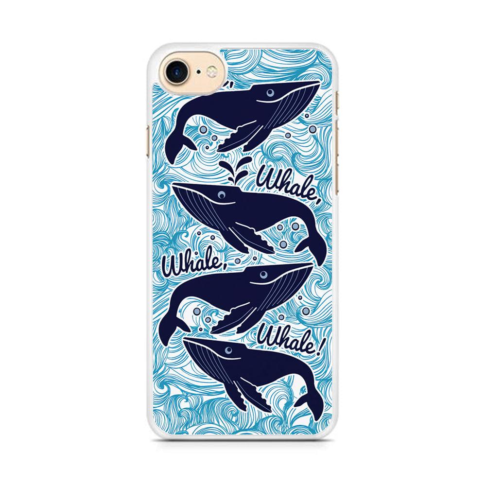 Whale Wave Oceanic iPhone 8 Case-Oxvistore