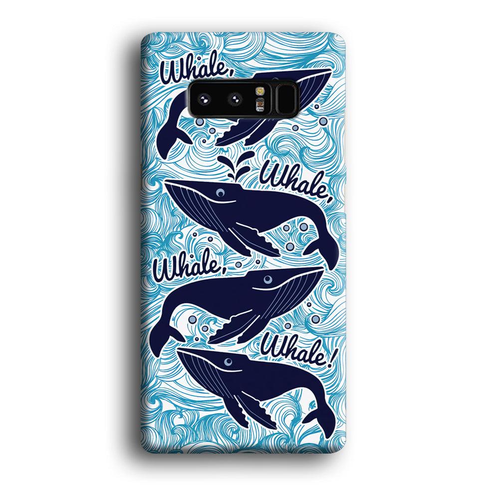 Whale Wave Oceanic Samsung Galaxy Note 8 Case-Oxvistore