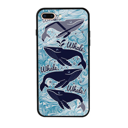 Whale Wave Oceanic iPhone 8 Plus Case-Oxvistore