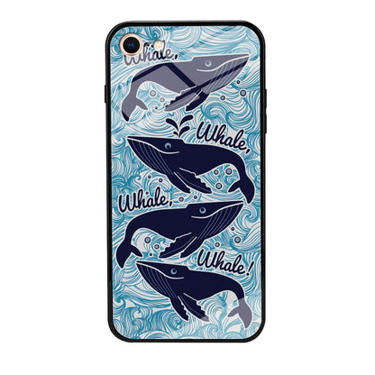 Whale Wave Oceanic iPhone 8 Case-Oxvistore