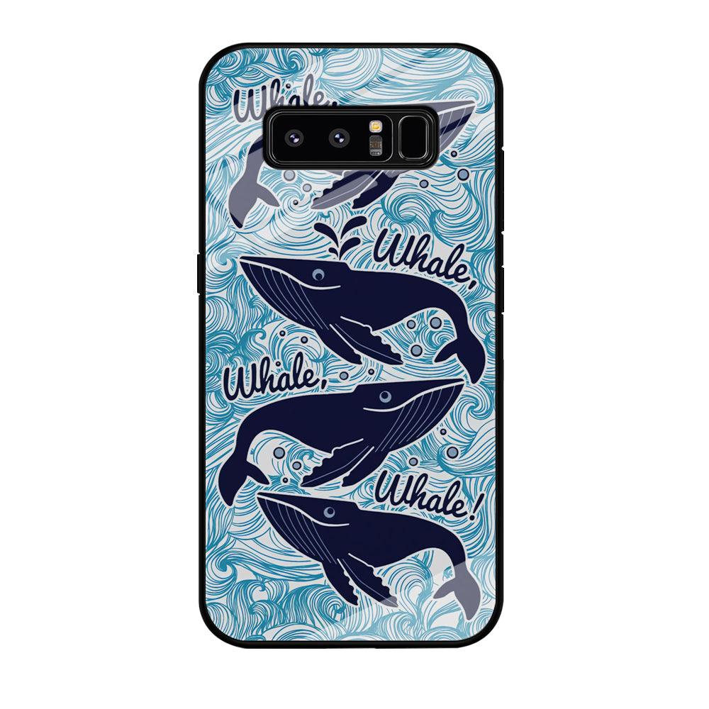 Whale Wave Oceanic Samsung Galaxy Note 8 Case-Oxvistore