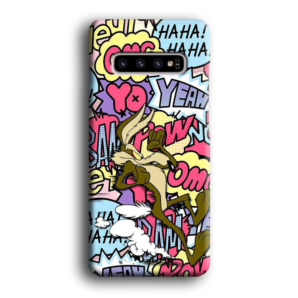 Wile Coyote Run Too Far Samsung Galaxy S10 Case-Oxvistore