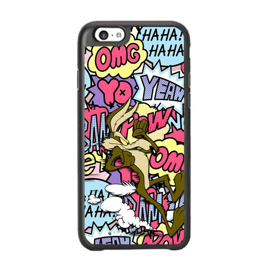Wile Coyote Run Too Far iPhone 6 Plus | 6s Plus Case-Rubber Black (2D Case)-Oxvistore