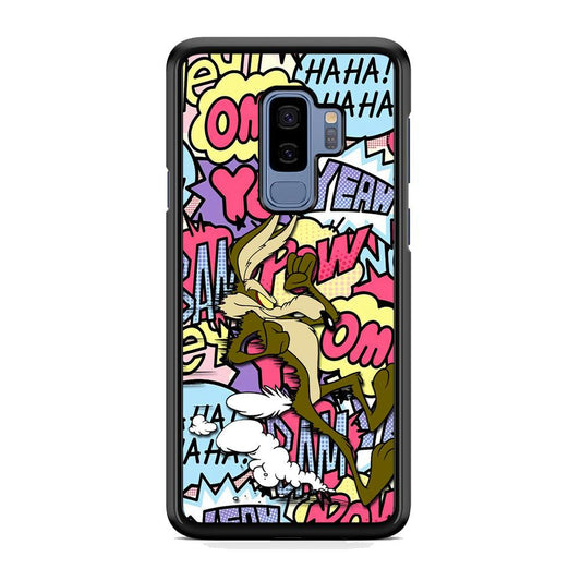 Wile Coyote Run Too Far Samsung Galaxy S9 Plus Case-Rubber White (2D Case)-Oxvistore