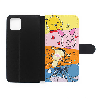 Winnie The Pooh Baby Character Flip Wallet Phone Case