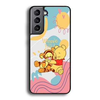 Winnie The Pooh Hug Wholeheartedly Samsung Galaxy S21 Case-Oxvistore