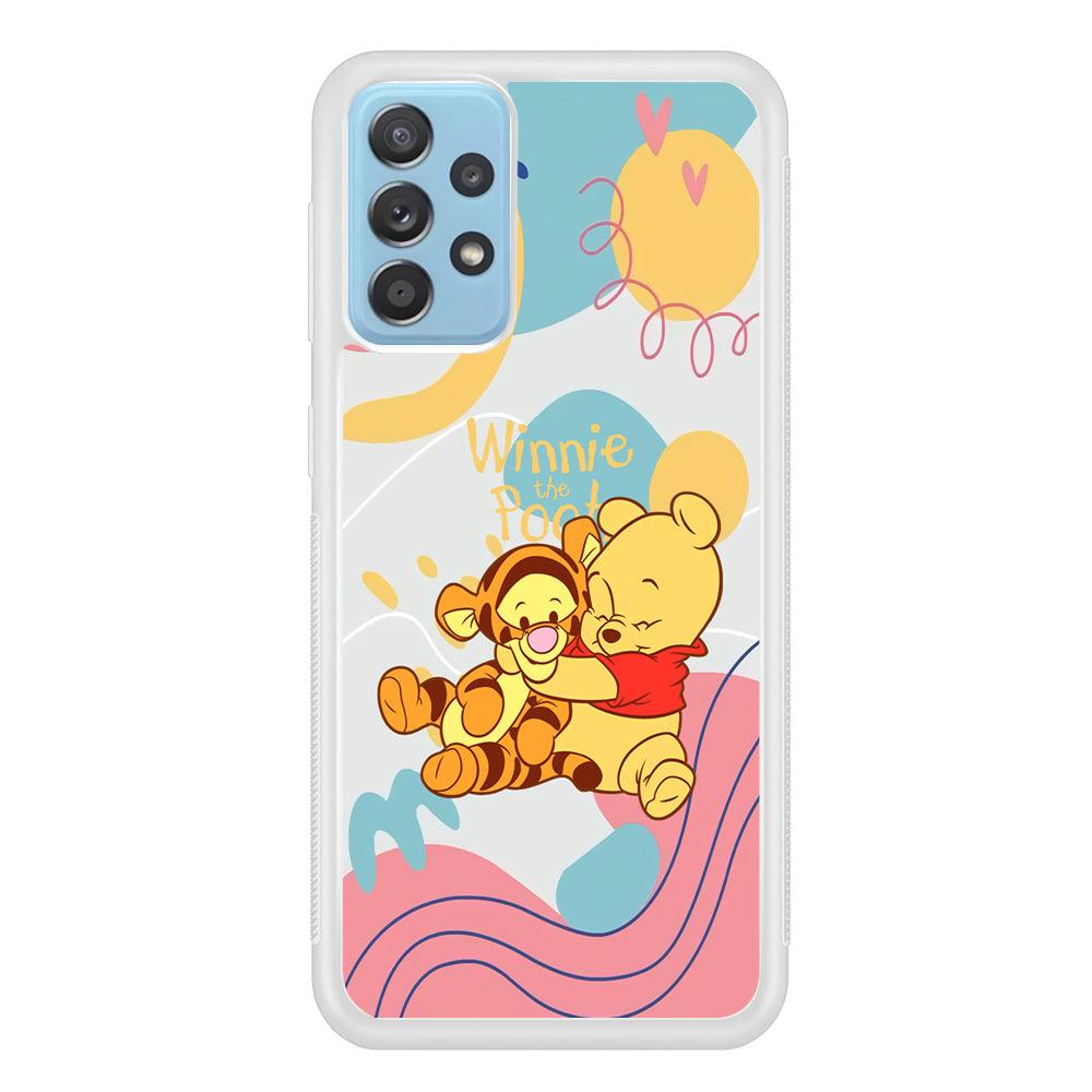 Winnie The Pooh Hug Wholeheartedly Samsung Galaxy A52 Case-Oxvistore