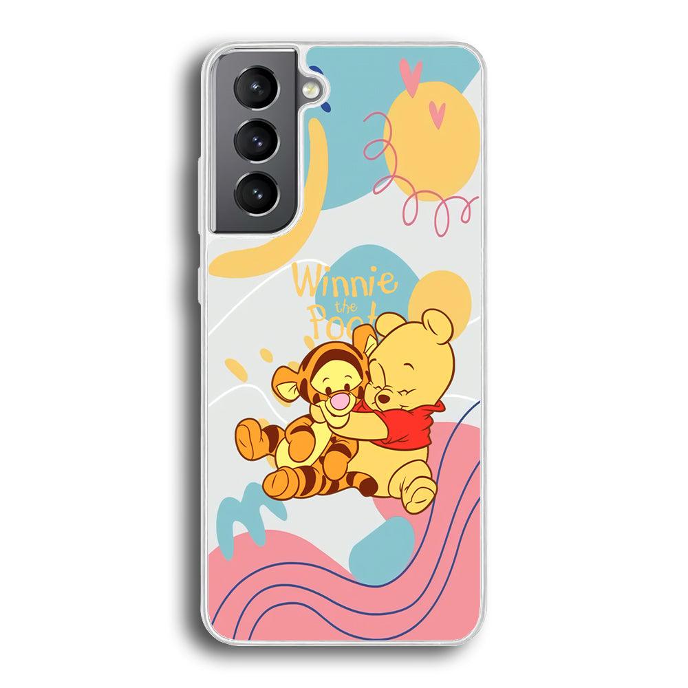 Winnie The Pooh Hug Wholeheartedly Samsung Galaxy S21 Case-Oxvistore