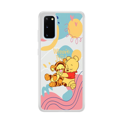 Winnie The Pooh Hug Wholeheartedly Samsung Galaxy S20 Case-Oxvistore