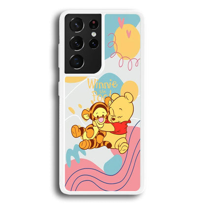 Winnie The Pooh Hug Wholeheartedly Samsung Galaxy S21 Ultra Case-Oxvistore