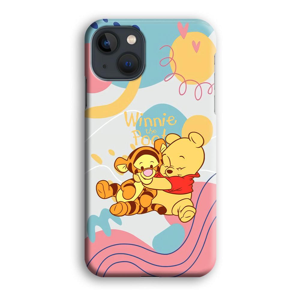 Winnie The Pooh Hug Wholeheartedly iPhone 14 Plus Case-Oxvistore