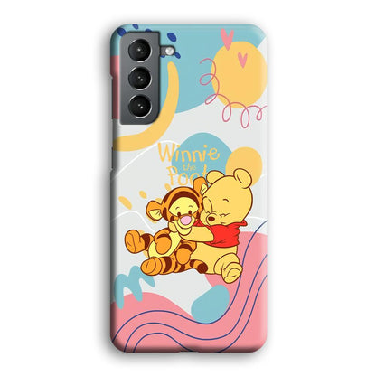 Winnie The Pooh Hug Wholeheartedly Samsung Galaxy S21 Case-Oxvistore