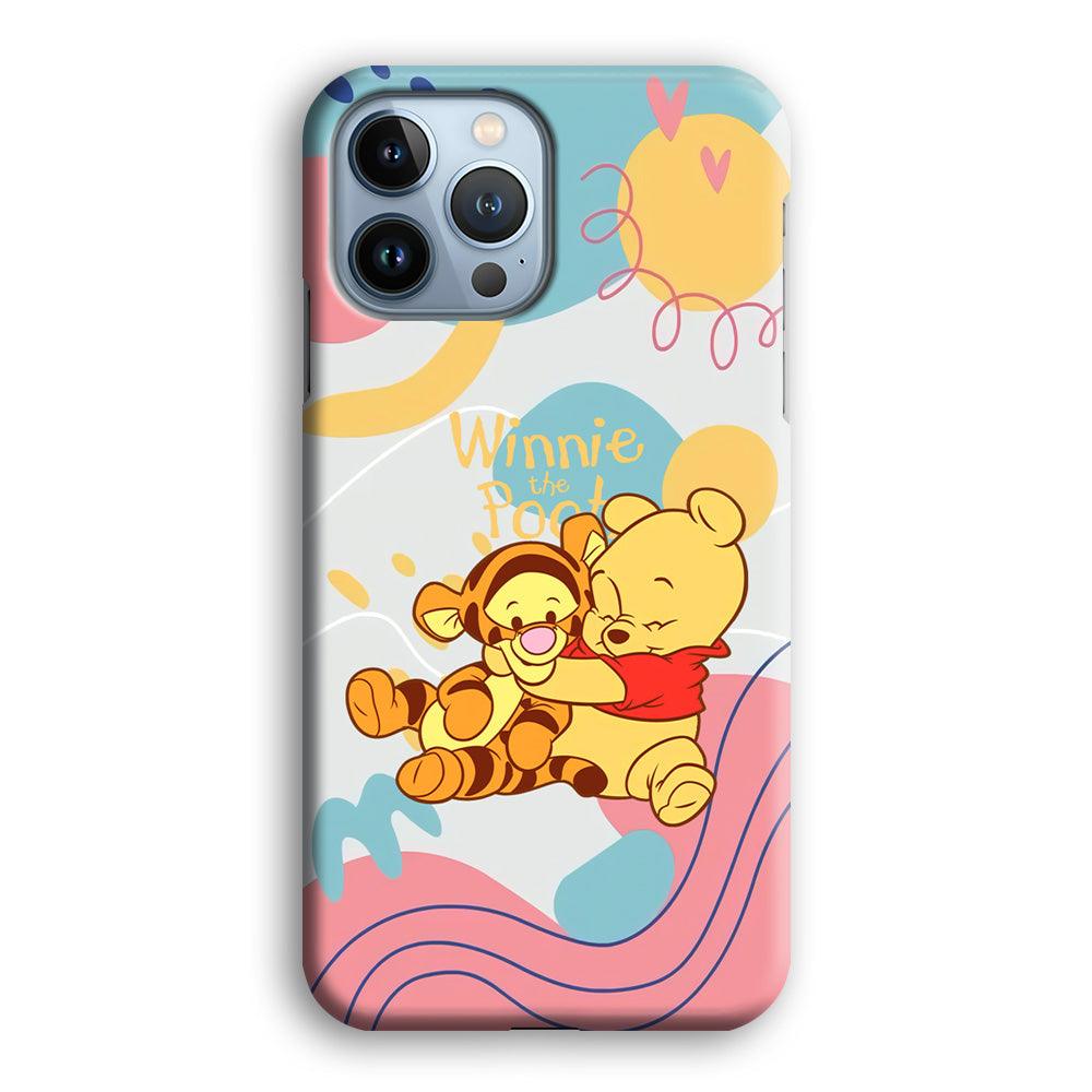 Winnie The Pooh Hug Wholeheartedly iPhone 15 Pro Max Case-Oxvistore